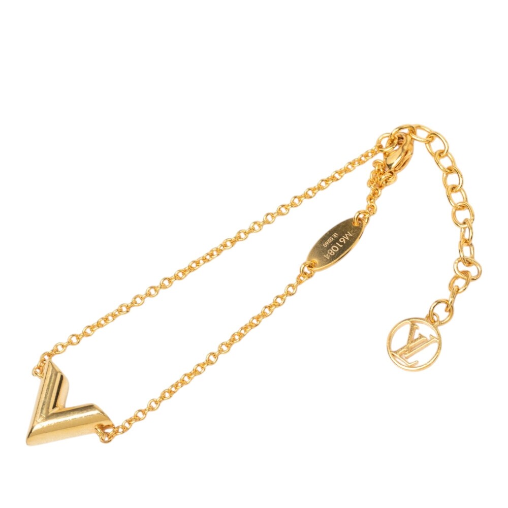 Pre-Loved Louis Vuitton Gold Plated Essential V Bracelet